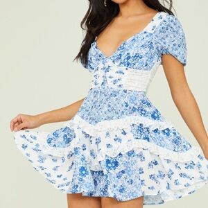 Altar’d State Aderny Patchwork Floral Dress